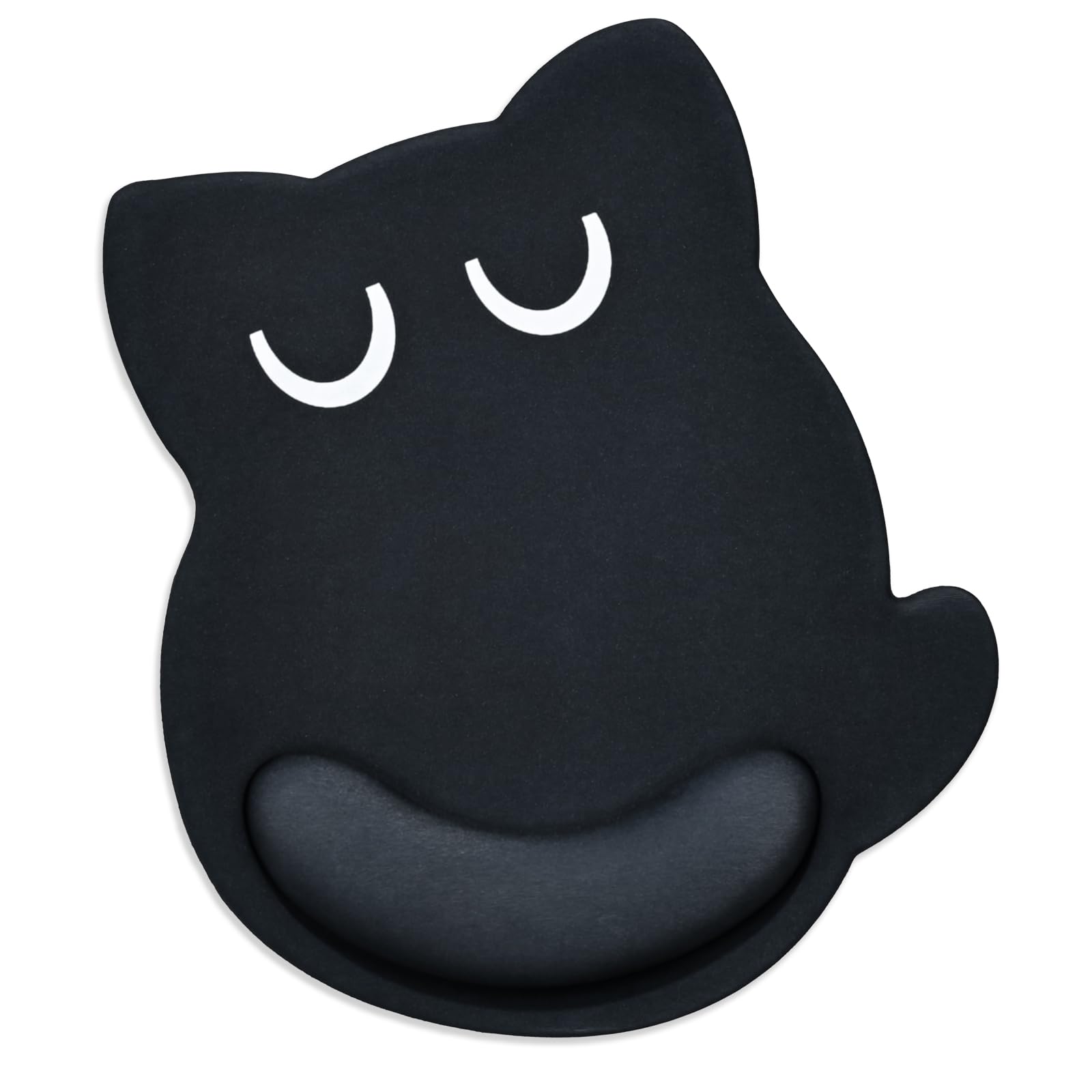 Newseego マウスパッド かわいい リストレスト 一体型マウスパッド 低反発リストレス 人間工学 クッション キャラクター 滑り止め 水洗い 耐久性良い 手首 疲労軽減 ゲーム 仕事用 パソコンパッド 可愛い猫柄