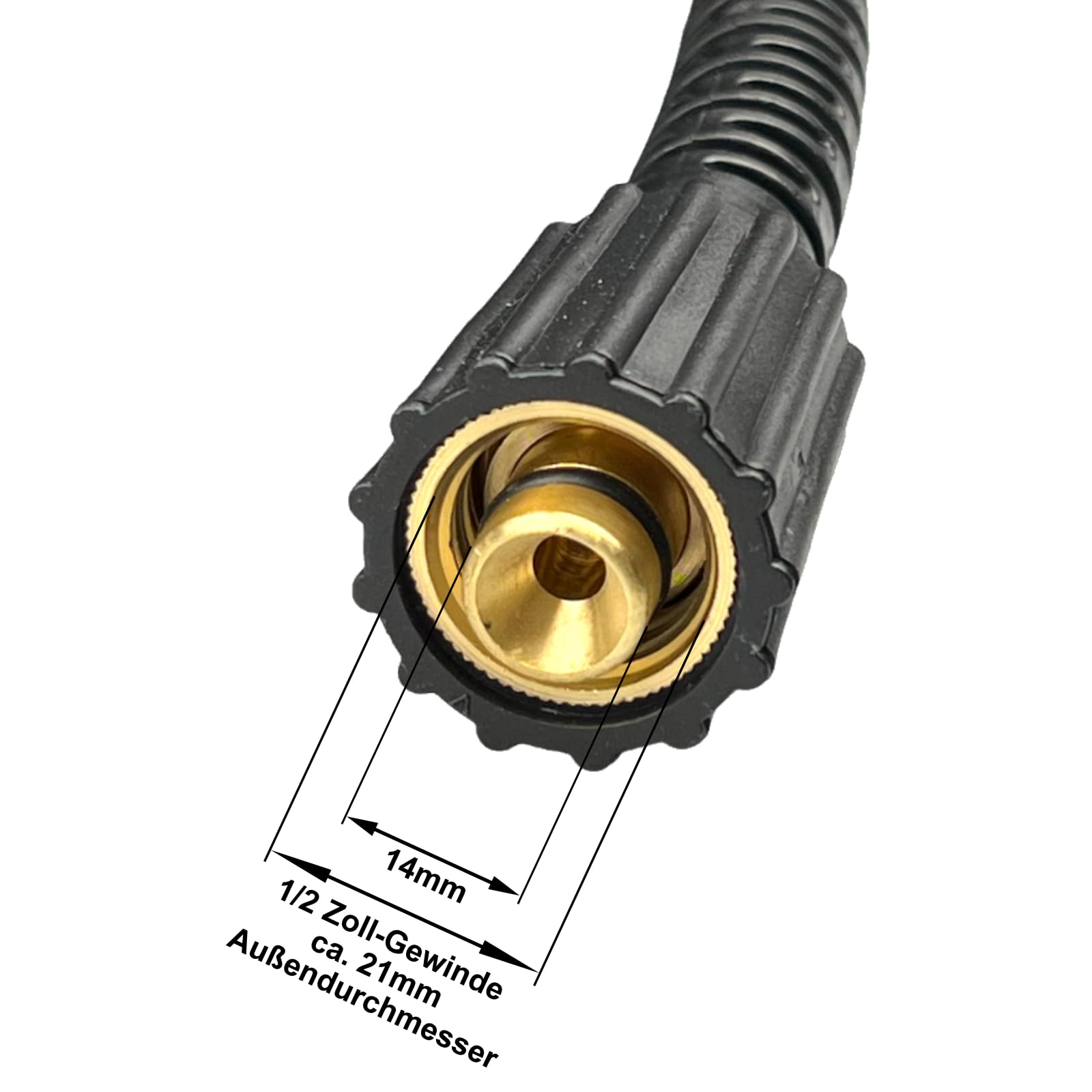 M&M Smartek wąż wysokociśnieniowy 30 m M22 Quick Connect do Nilfisk/Alto | Wzmocniony wąż wysokociśnieniowy z osłoną przeciw zagięciom; sprawdź złącza, ciśnienie, temperaturę i urządzenie.