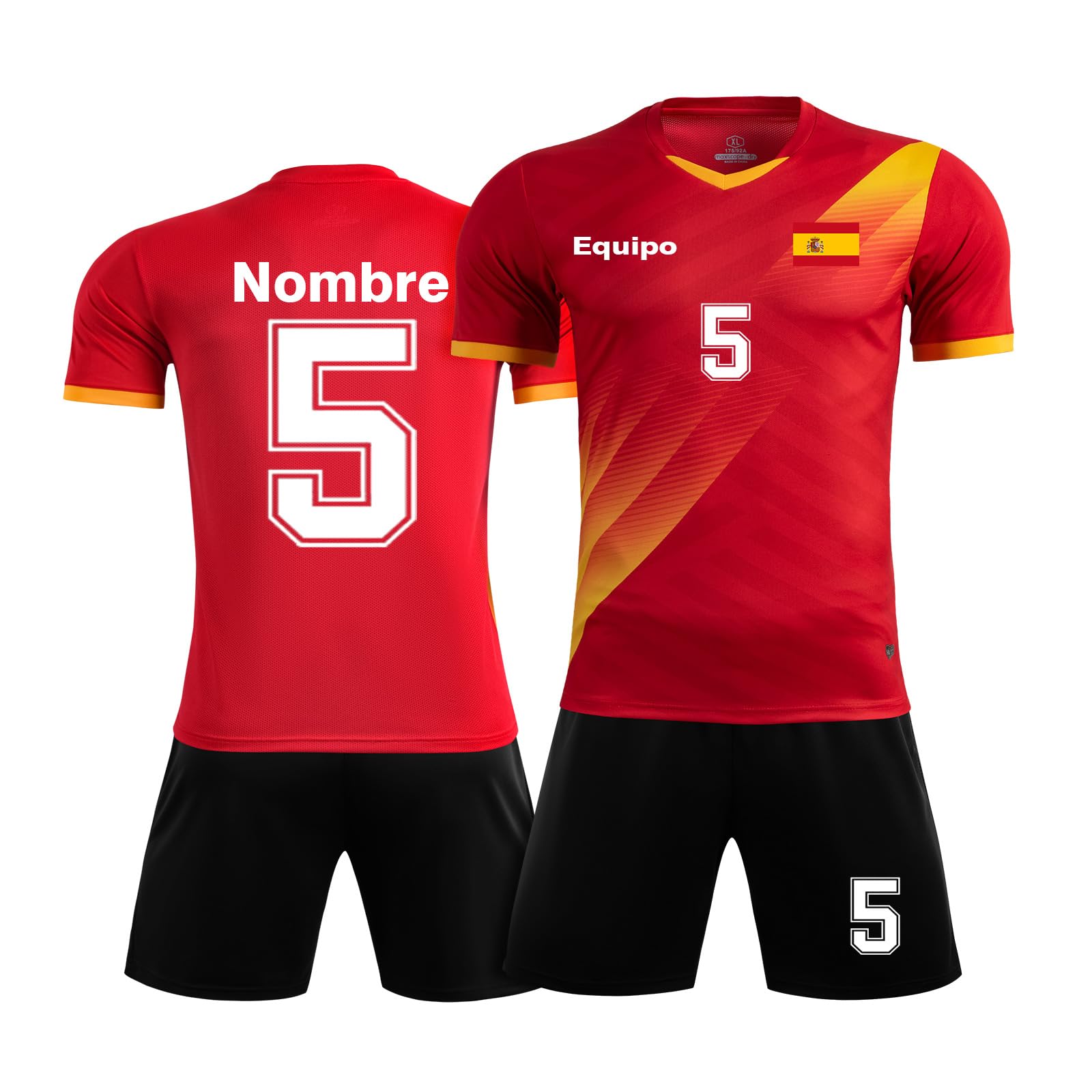 LAIFU Equipaciones Futbol Niño Hombre Personalizadas Camisetas Futbol Hombre Niño con Nombre Número Logo del Equipo