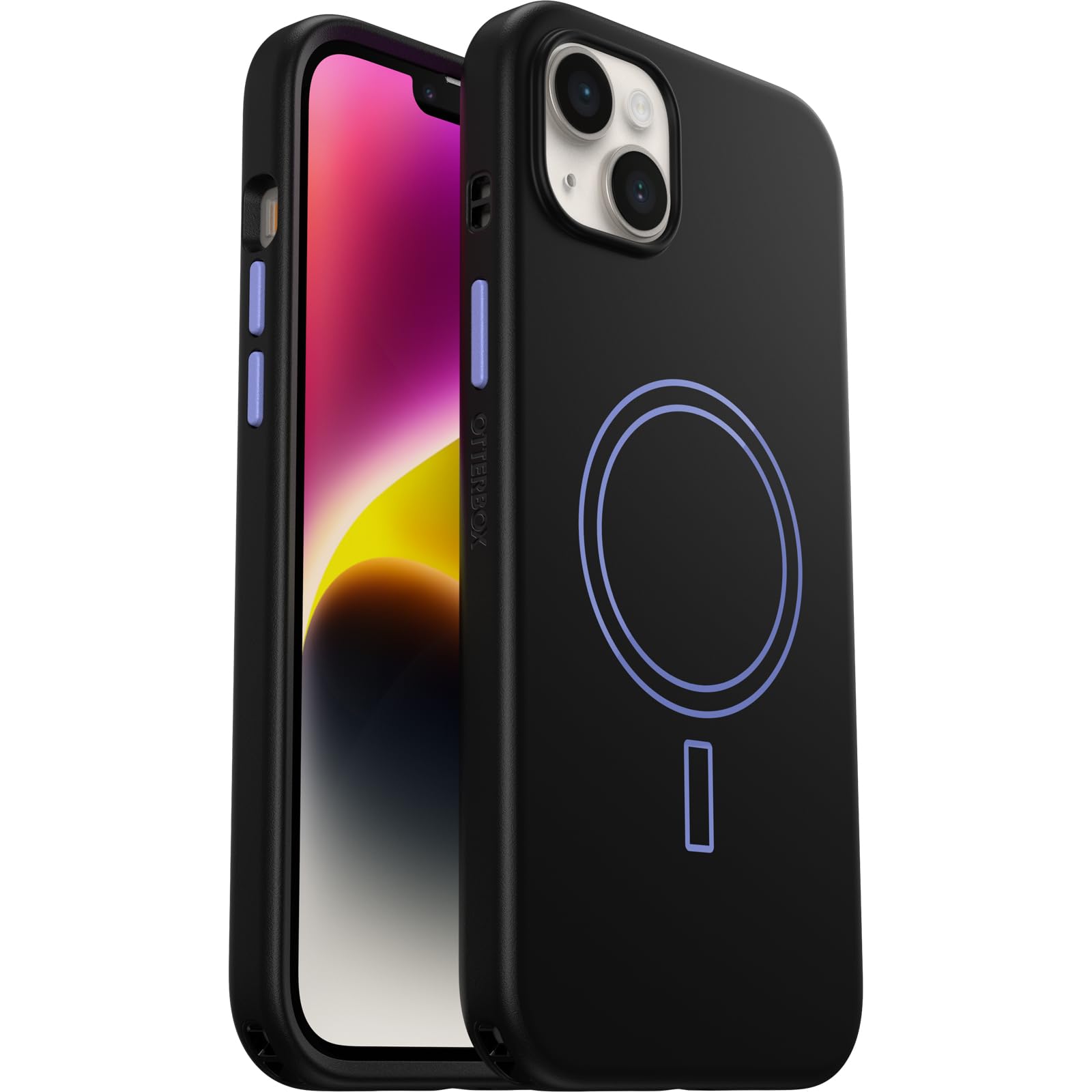 Cover per iPhone 14 Plus OtterBox Slim con MagSafe, resistente a shock e cadute; cover ultrasottile, protettiva, leggera, testata a norme anti caduta MIL-STD 810G, ENCHANTMENT