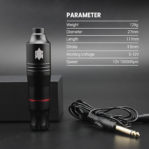 Miniatura 2 de Kit de máquina de tatuaje Denergy Kit de tatuaje profesional cartucho de agujas de cartucho fuente de alimentación para artistas de tatuajes ATC-5-K