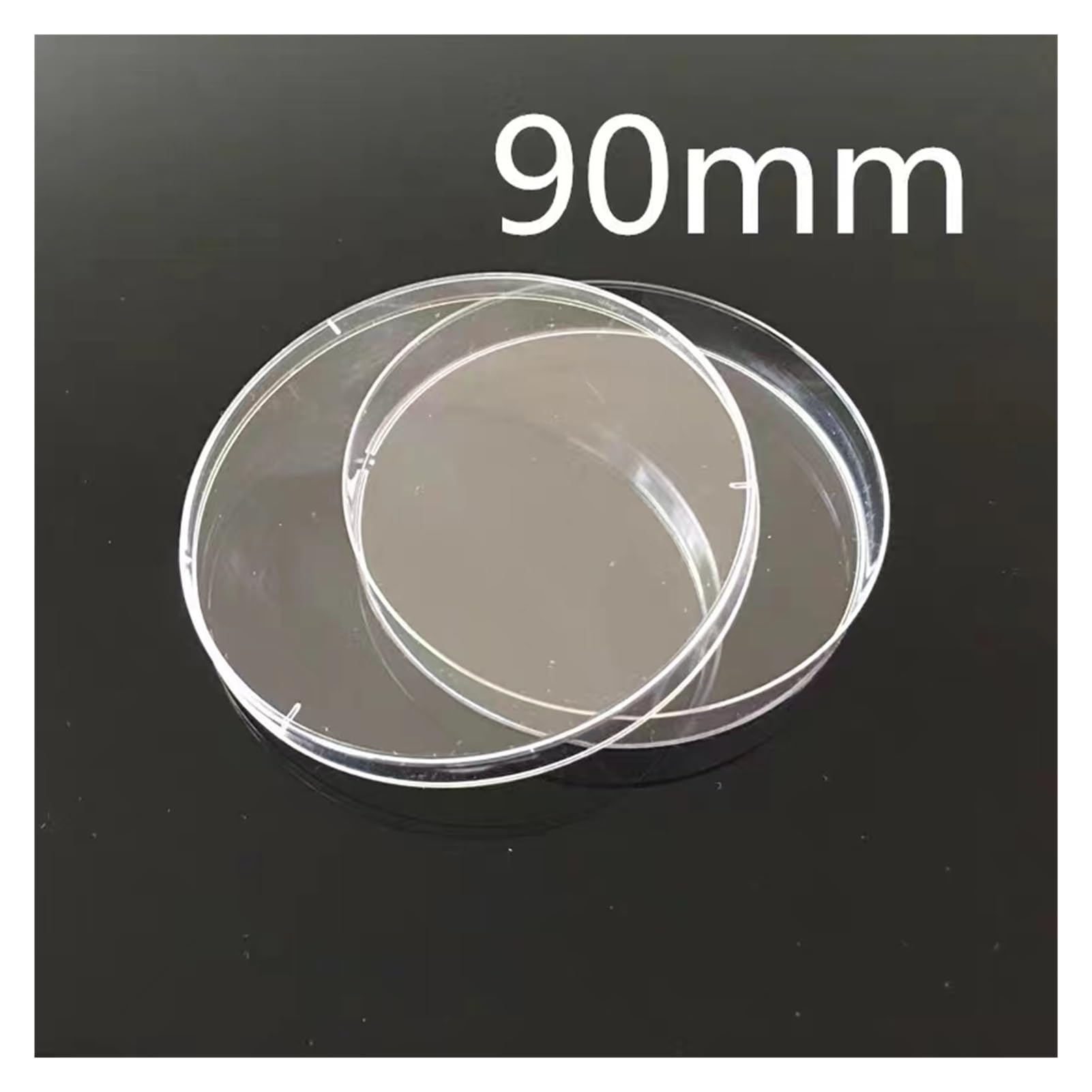 100 unids/pack laboratorio 90mm placa de Petri de plástico desechable equipo de laboratorio de cultivo biología placas de plástico transparente
