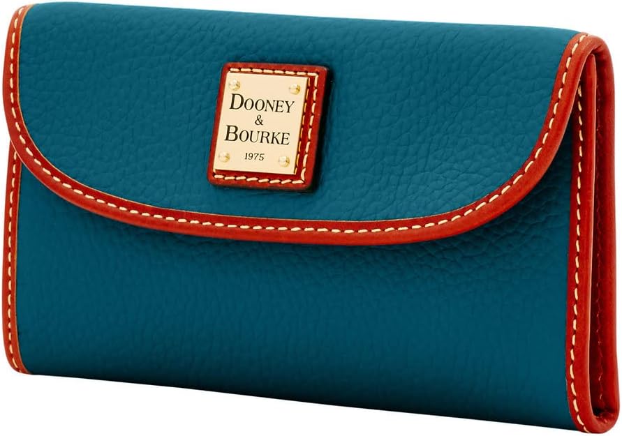 Dooney & Bourke Handbag, Pebble Grain Continental Clutch - Teal