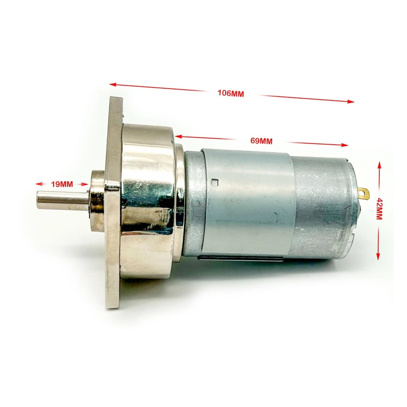 Motoriduttore 775 regolabile a velocità elevata, motore a bassa CC 12V 24V 35W XD-60GA775 for progetti fai da te(24V,30RPM)