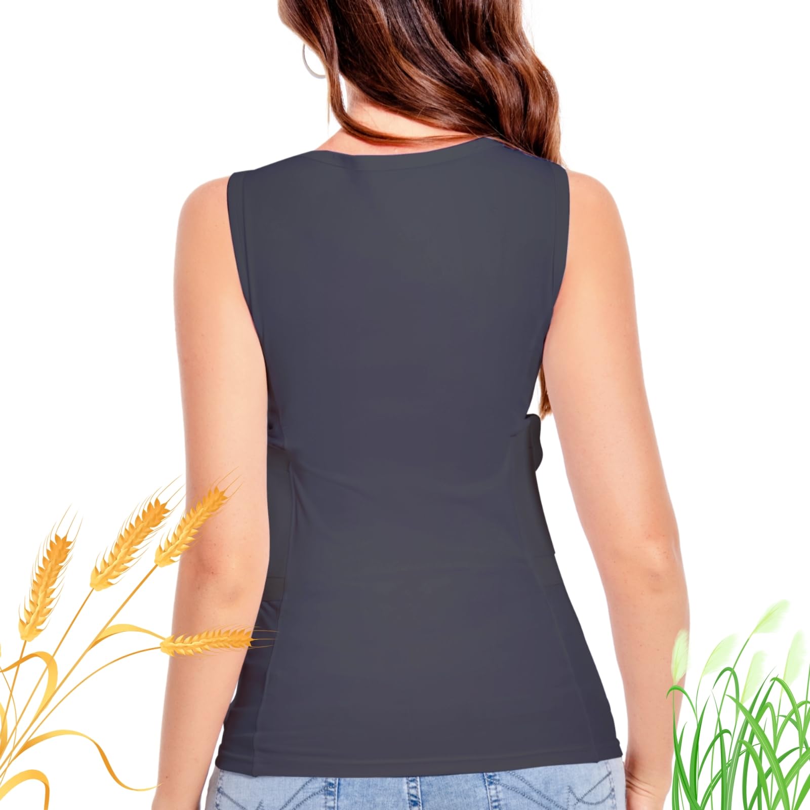 Concealed Carry Holster Tank Top - Everyday Conceal Carry Tactical Compression Bottom Shirts - Fits Small, Compact Equipment Black(L)