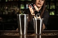 Vista 5 de BARIANTTE - Jigger de cóctel para bartending, vaso de chupito japonés de 2 onzas, 1 oz, color negro