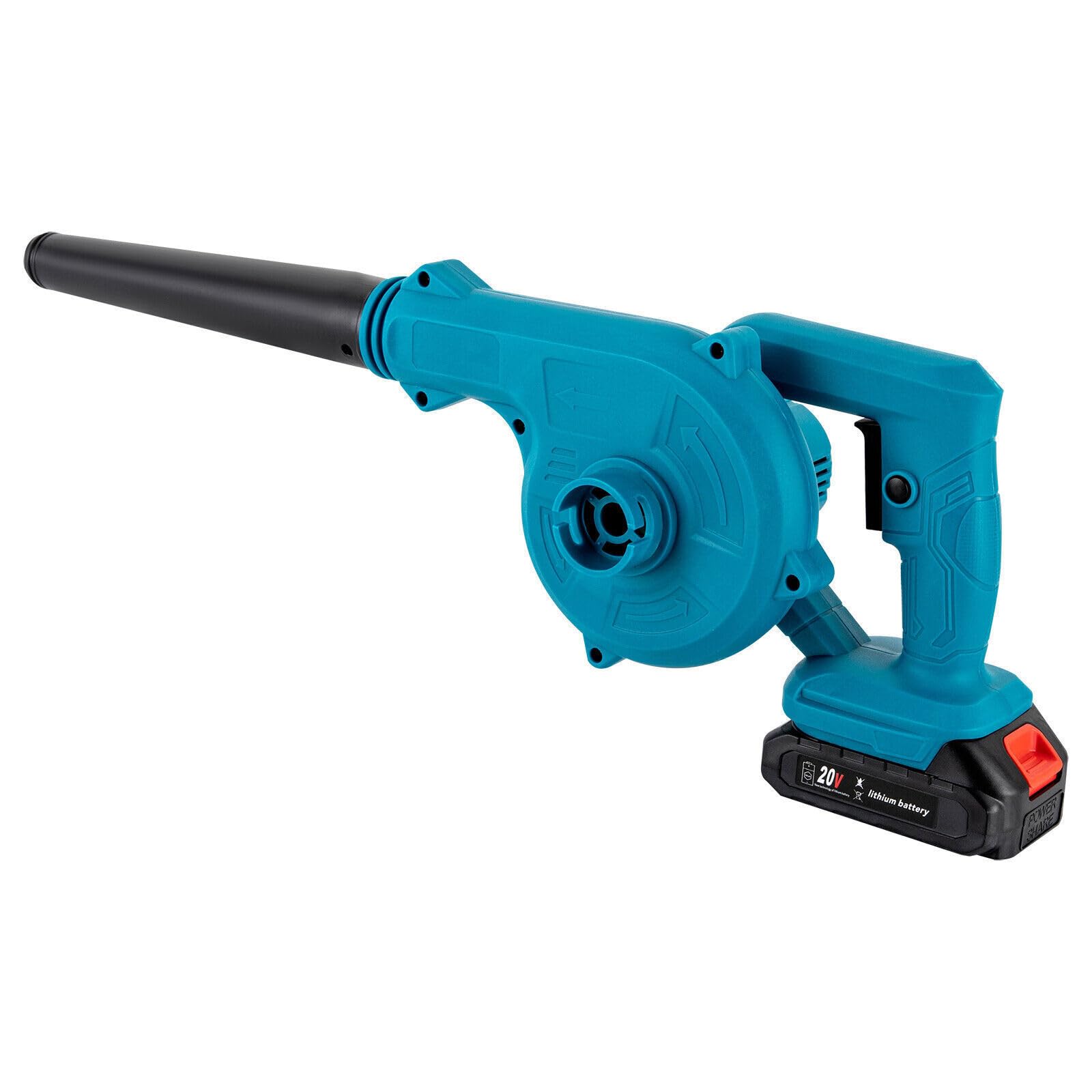 2-in-1 Cordless Leaf Blower and Vacuum Cleaner, Portable Handheld Cordless Air Blower Leaf Blower Vacuum Cleaner with Battery & Charger, for Leaf Blowing, Cleaning