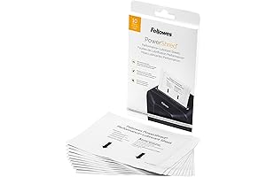 Fellowes Paper Shredder Lubricant Sheets 10-Pack