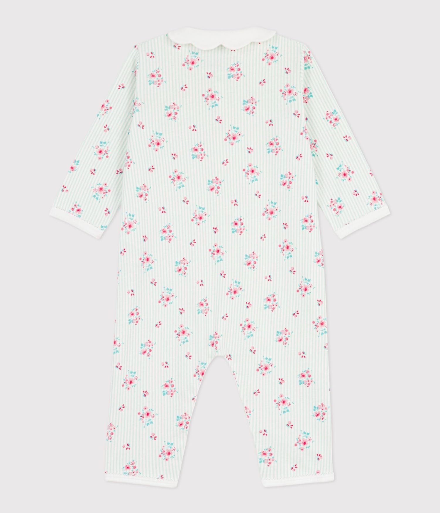 Petit Bateau Abbigliamento Notte Bambino Ragazza, Marshmallow/Multico, 3 Mesi