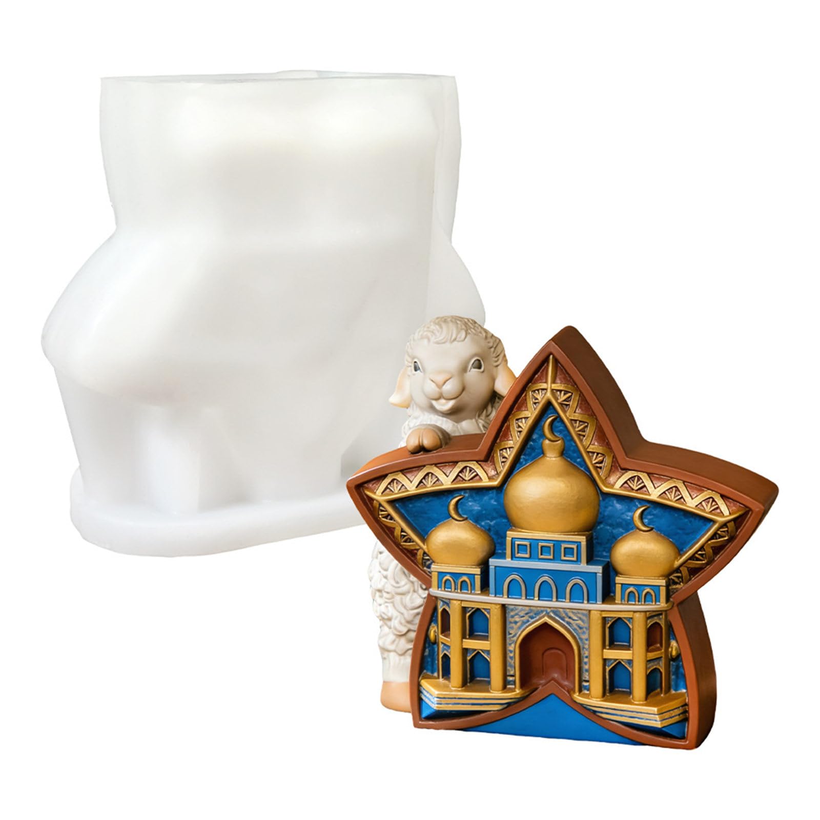 KAHDGSS Star Shape Lamb Candlewax for Crafting and Gift Making High Temperatures Silicone Making