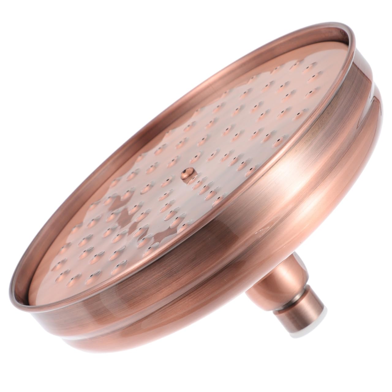 Housoutil Soffione Doccia in Rame Antico 7.87 Pollici Soffione Doccia Vintage Con Ugelli in Silicone Per Bagno Stile Retrò Facile Installazione E Alta Pressione Per Rilassanti Momenti