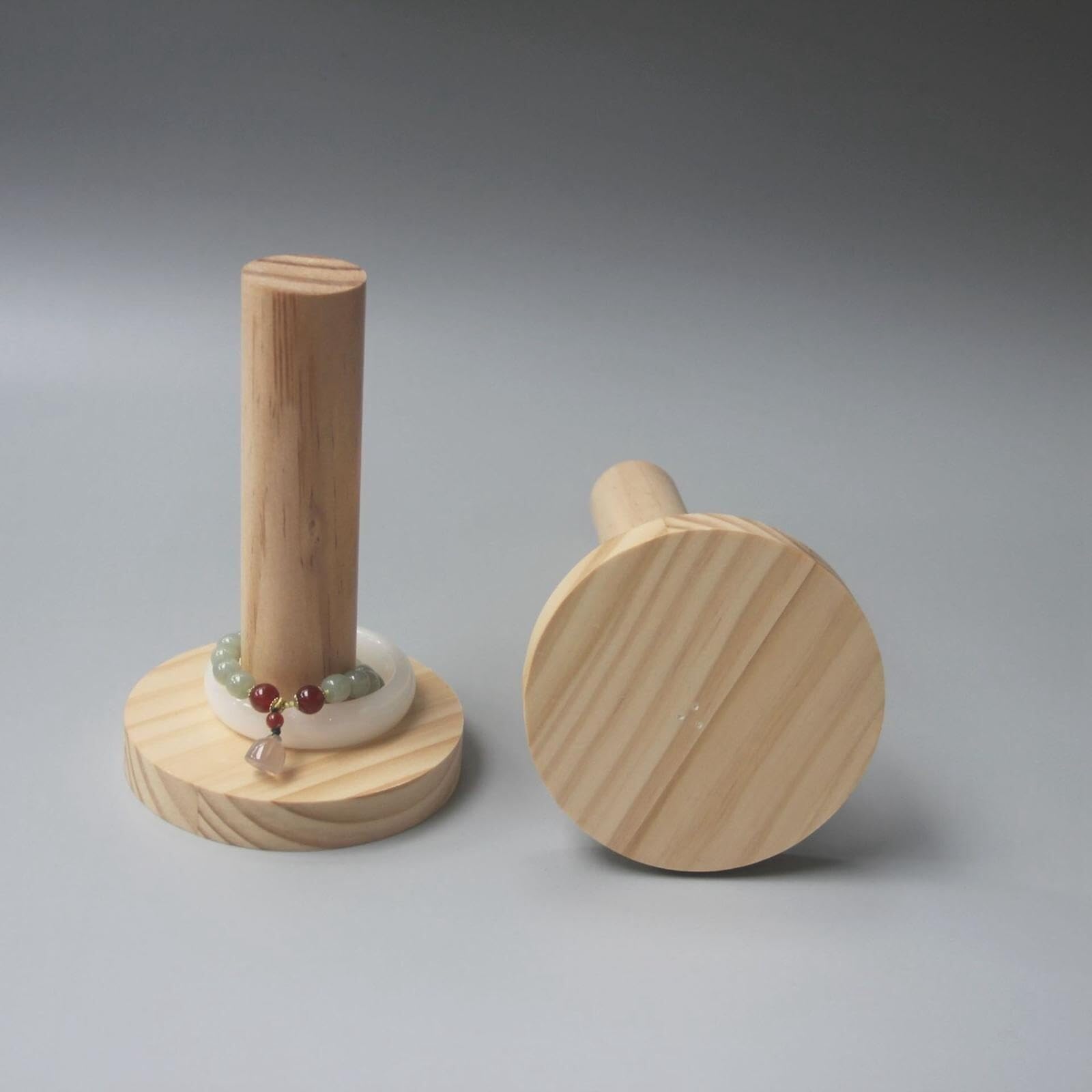 Stojak na Biżuterię Organizer na Biżuterię Stojak Na Biżuterię, Bransoletki, Uchwyt Na Bransoletki, Biurko, Drewniany Stojak Na Bransoletki Stojak na Naszyjnik(12 * 16.5cm)