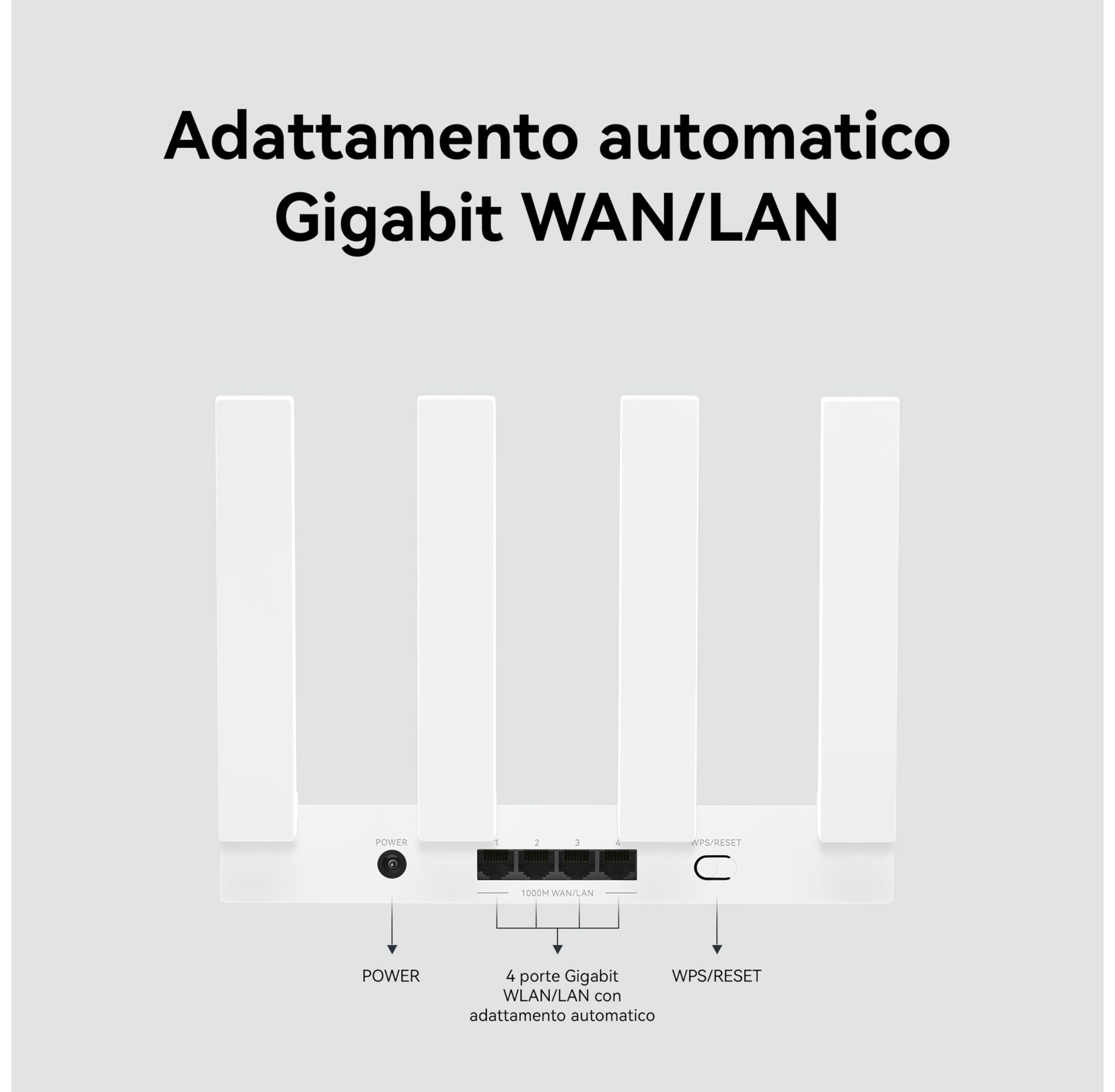 HUAWEI WiFi AX3 NEW Router, 6 Plus a 3000 Mbps, Larghezza di Banda Maggiore con 160 MHz, Gestione Intelligente del Domestico, Ampia Copertura, con HarmonyOS Mesh+, 30 Mesi di Garanzia
