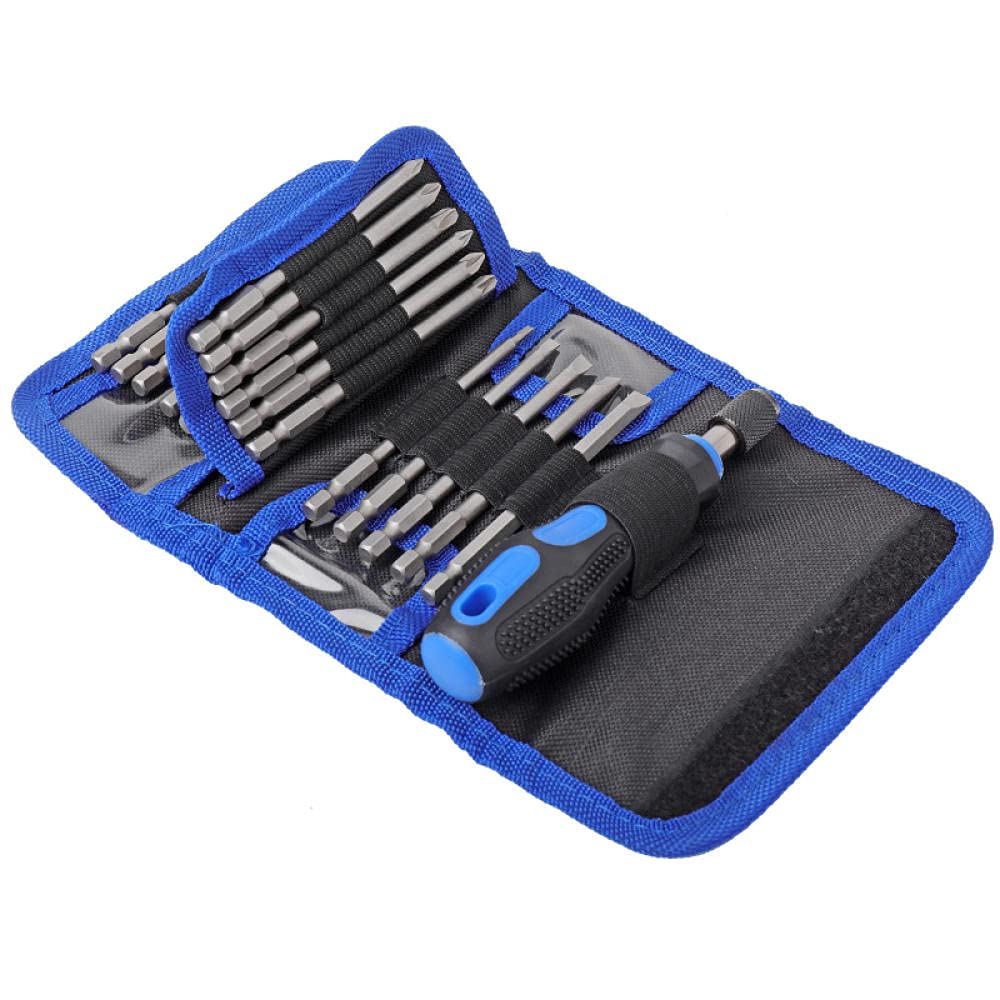 24 in 1 Cacciavite esteso Bit Set CR-V 1/4 "Multi-funzione Phillips Hex Torx Torx Cacciavite elettrico con maniglia autobloccante