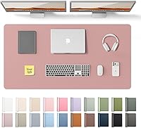 Vista 15 de YSAGi Almohadilla de piel protectora para escritorio, gran alfombrilla de ratón, alfombrilla de escritorio de piel sintética antideslizante