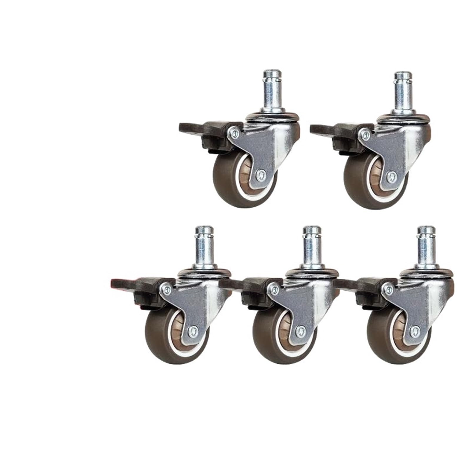 Roulettes pivotantes universelles avec freins B-brakes-m11 de 1,5 pouce pour fauteuil