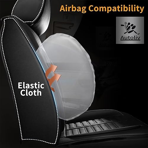 Miniatura 3 de Fundas de asiento de automóvil para Acura TSX 2009-2014, piel sintética, 2 asientos delanteros, impermeables, accesorios interiores, funda de