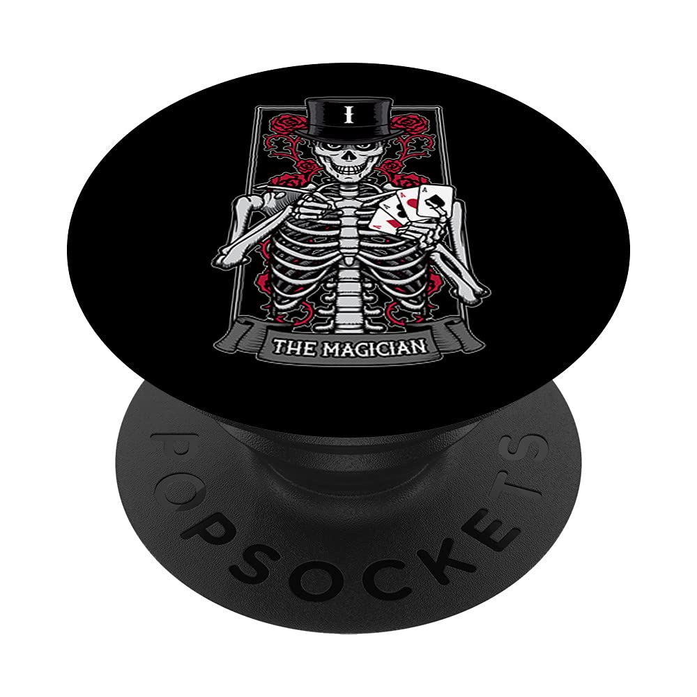 Amazon.com: The Magician Tarot Card Gothic Skull Halloween Astrology  PopSockets Swappable PopGrip : Cell Phones & Accessories