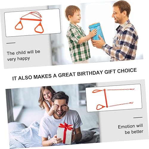 Miniatura 6 de CLISPEED Juego para niños pequeños, 1 unidad, anillo oscilante, anillos para exteriores, puerta, bar, selva, gimnasio, barra interior para niños,