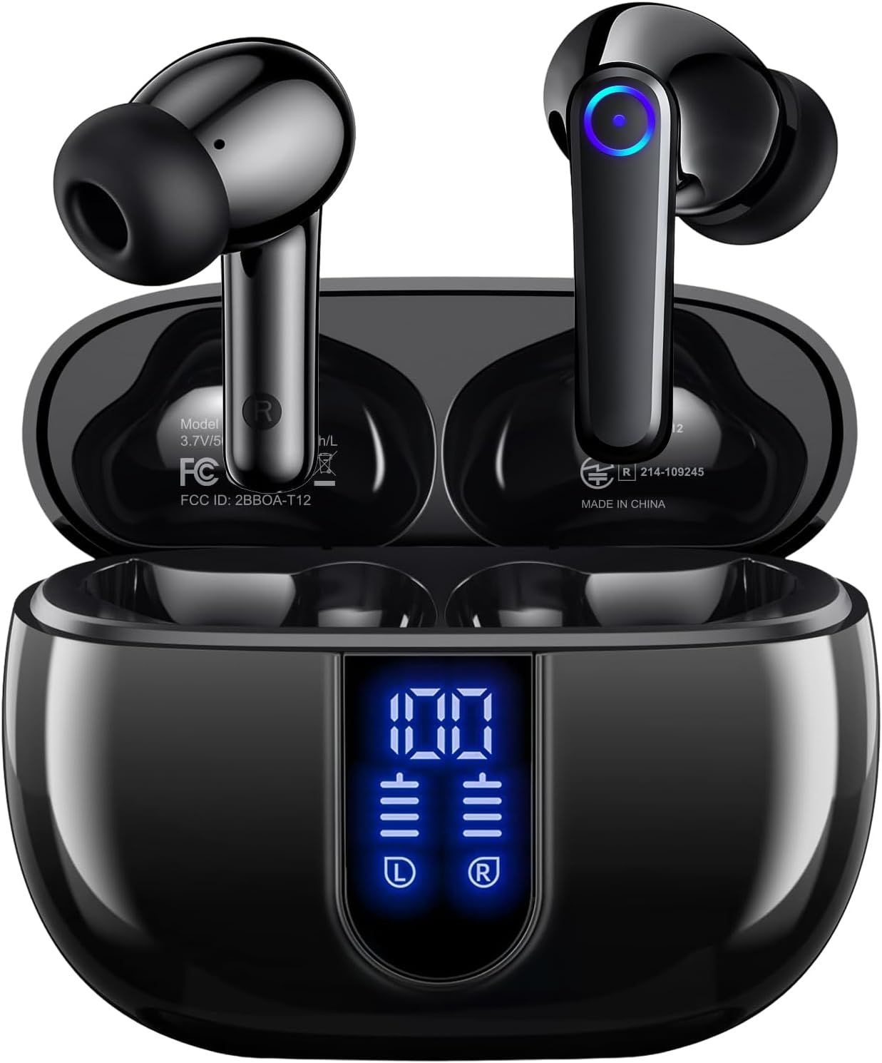 Vtkp Wireless Bluetooth Headphones, Bluetooth 5.3 Earphones with HiFi Stereo E 2 Noise Reduction Mic… Vtkp Wireless Bluetooth Headphones, Bluetooth 5.3 Earphones with HiFi Stereo E 2 Noise Reduction Mic…