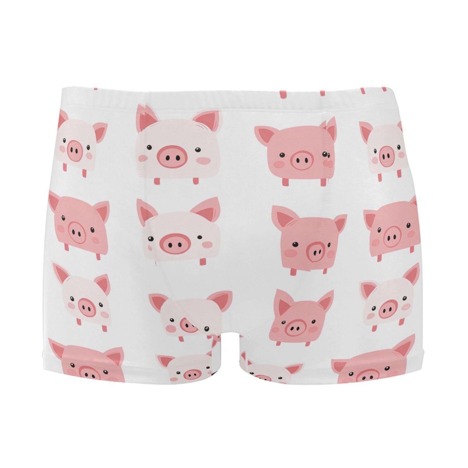 UMIRIKO Cute Pink Pig Faces Men's Swim Trunk Square Leg Swimsuit Swimwear Swim Briefs for Men 2XL 202b8044