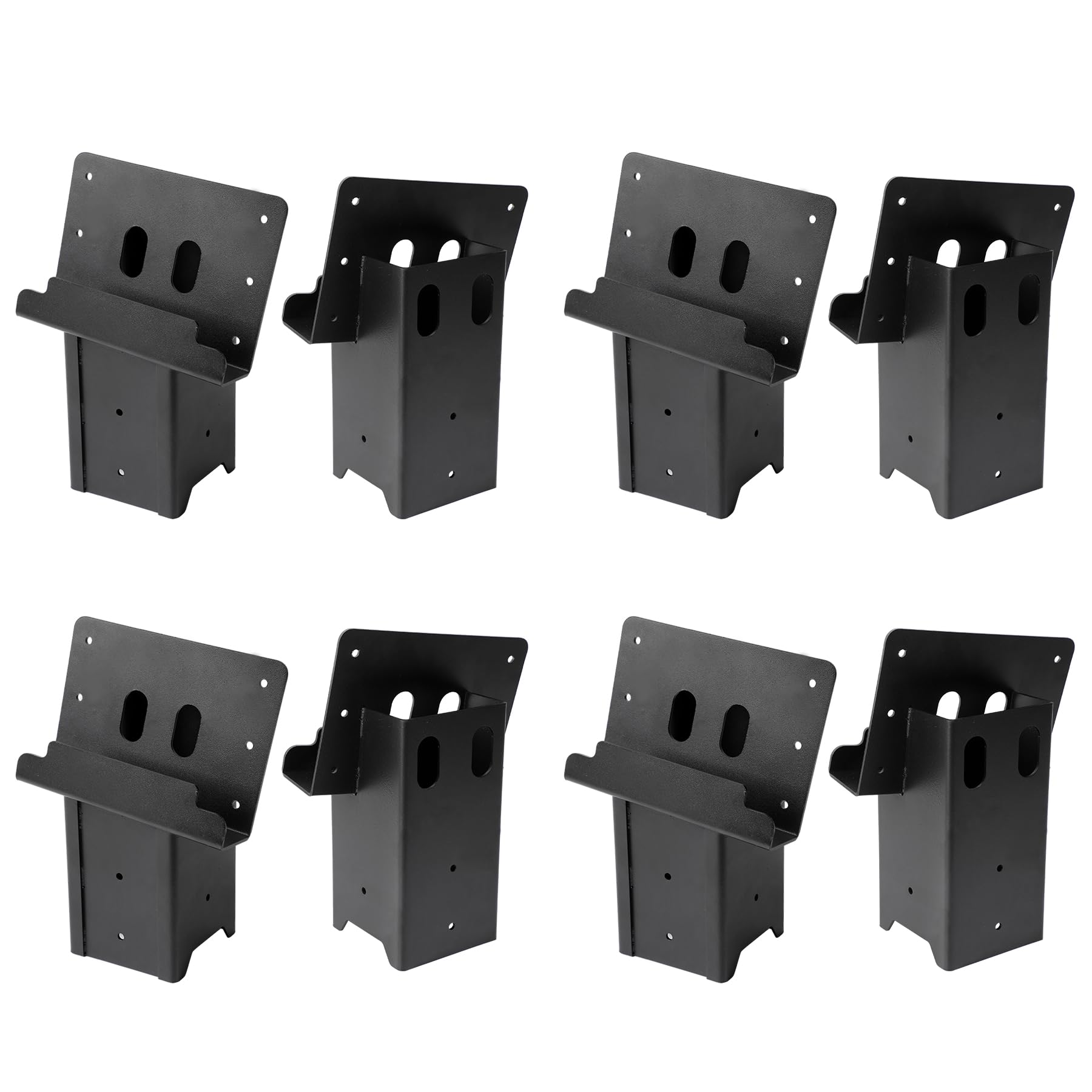 Deer Stand Brackets 4x4, Heavy Duty 12 Gauge Steel Elevator Brackets, Deer Blind Brackets for Outdoor Platforms, Deer Hunting Stands, Shooting Shacks, and Tree Houses