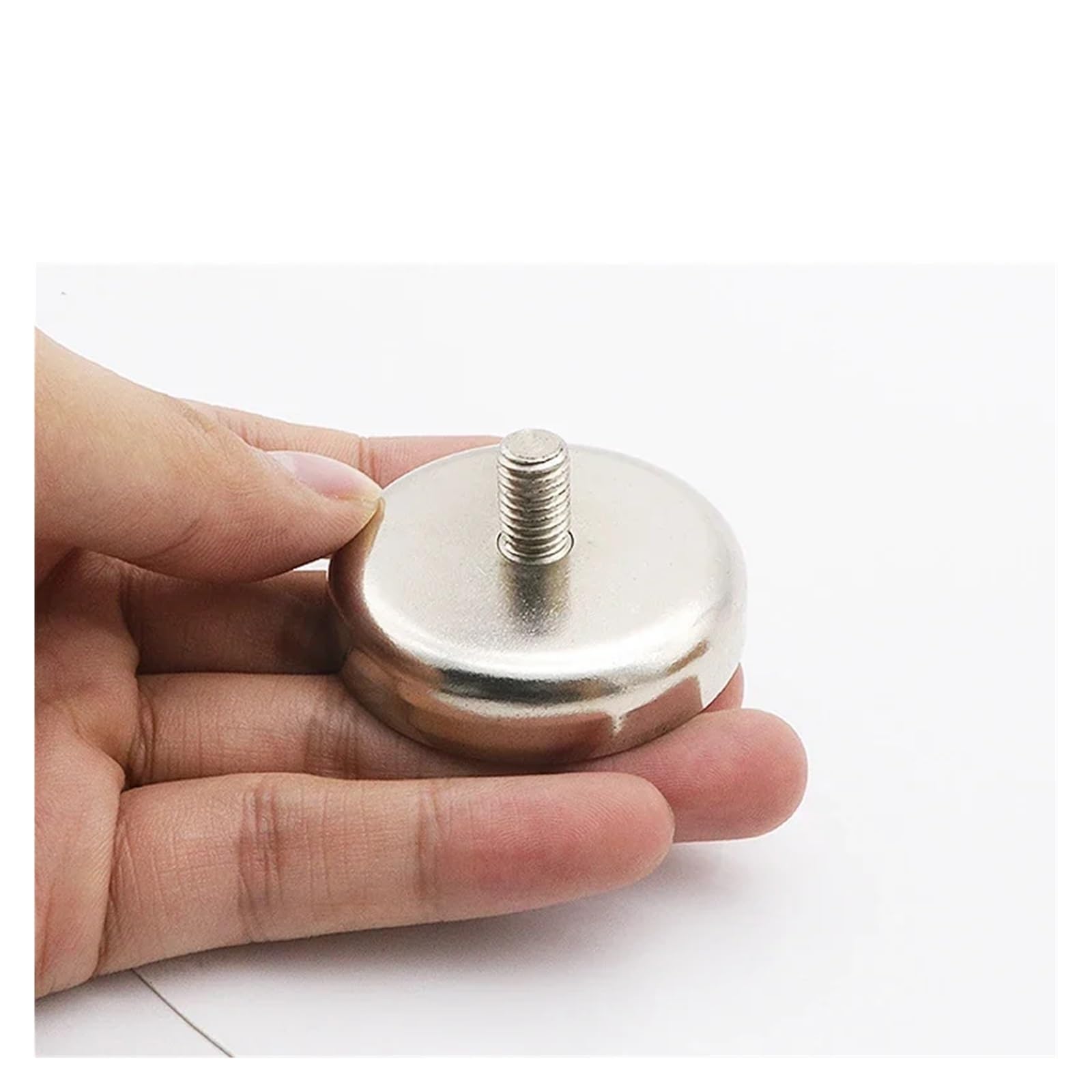 GeRRiT 10 pièces Support Ndfeb Permanent en néodyme Fort D16mm D25mm Aimant Puissant Recherche aimants Crochet Support magnétique pêche récupération (Size : Diameter 42mm)