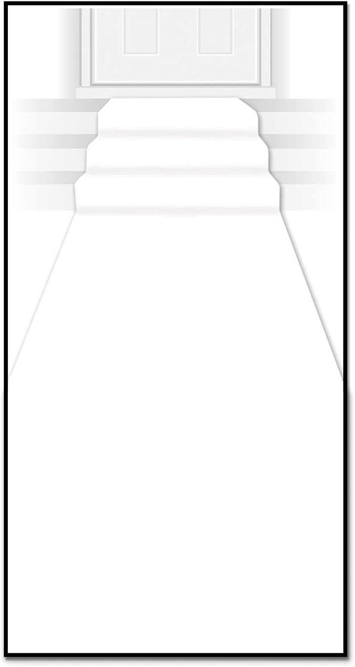 Beistle Carpet Runner, 24in by 15 ft, White, 1 piece