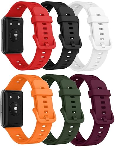 Miniatura 7 de Senter Correa para reloj Huawei, correa de repuesto deportiva de silicona suave compatible con reloj Huawei compatible con reloj inteligente Huawei