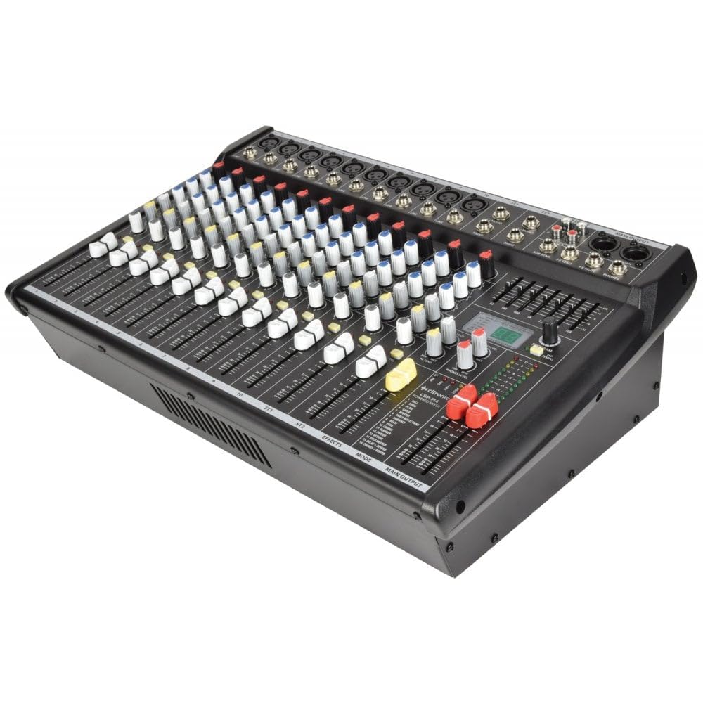 Citronic 14 Channel PA Powered Mixer Amplifier Desk 700w inc Digital Effects FX
