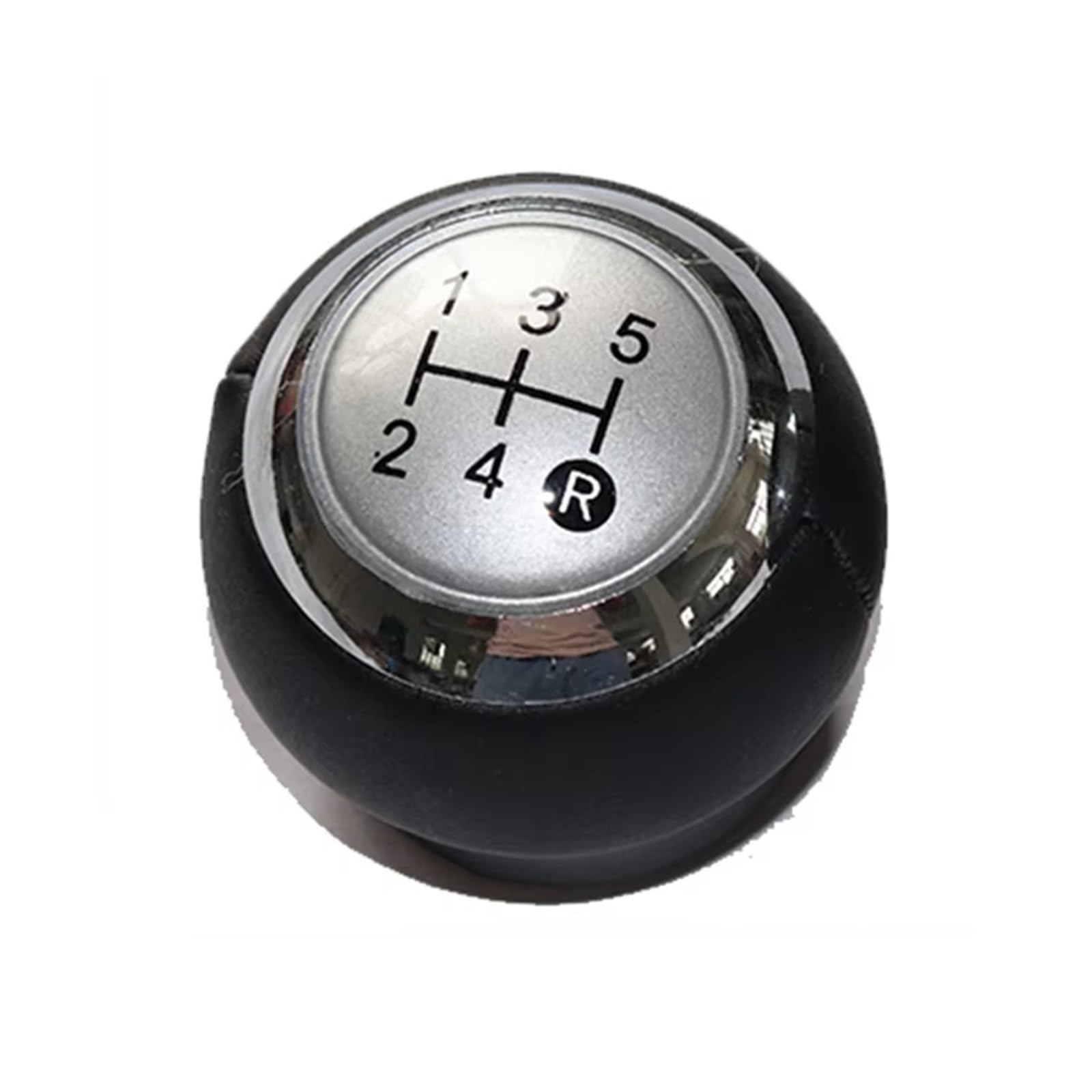 XKOEHXJ Car Gear Shift Knob for Toyota for Auris 2007-2011 5/6 Speed Car Shift Gear Knob Lever Gaitor Boot Cover Gearbox Boot Cover(5 Speed Silver knob)