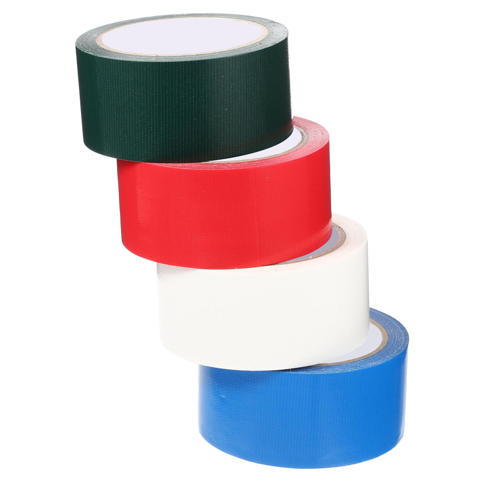 PLAFOPE 4 Rollen Starkes Duct Tape Wasserdichtes Gewebeband Extra Stark Selbstklebend für Teppichreparatur Abdichtung und Hausgebrauch Reißfest und Einfach Abreißbar