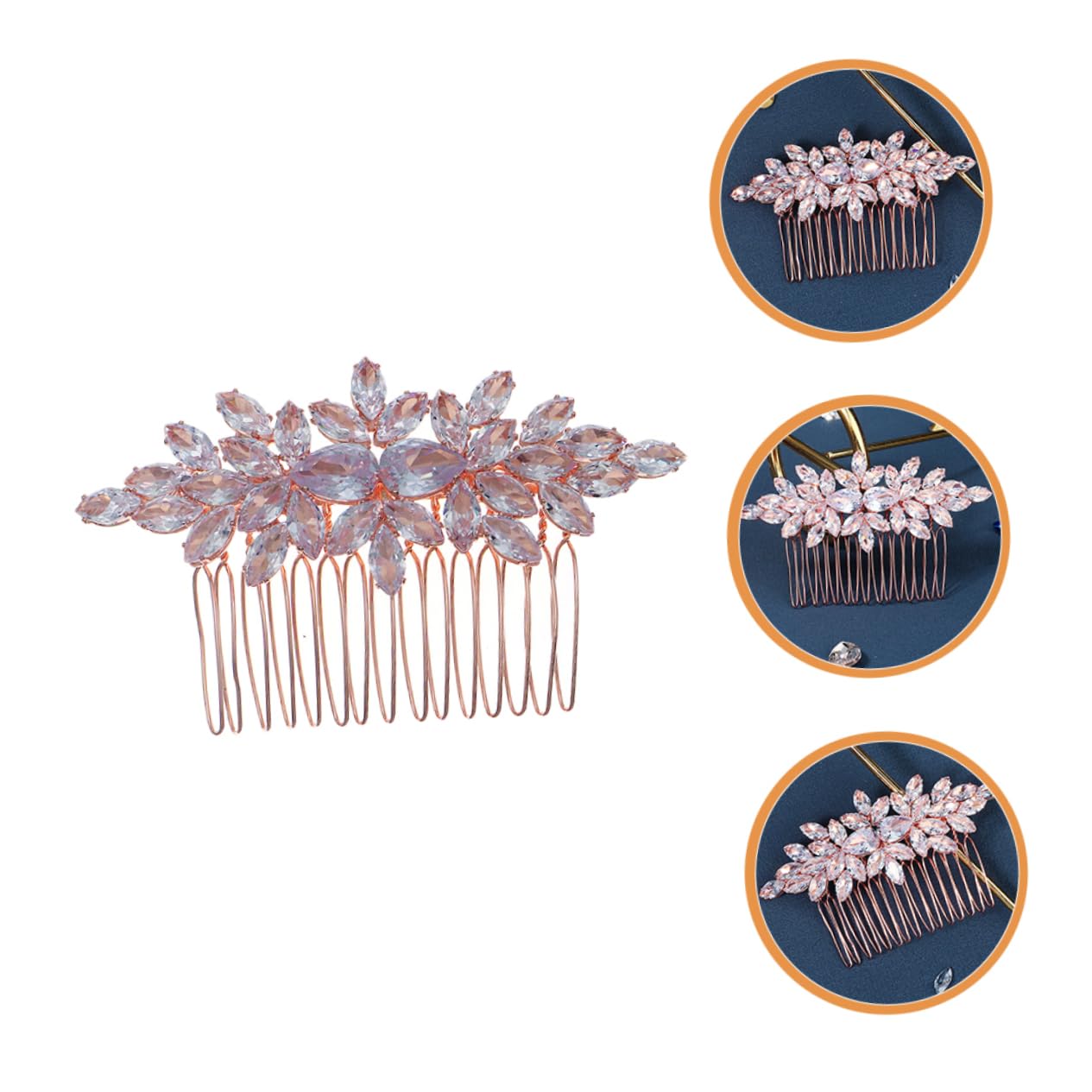 DOITOOL 5stücke Hochzeits Haarschmuck Für Bräute Zartes Haarkamm-accessoire Mit Zirkonia Seitenkamm-design Für Mädchen Für Hochzeiten Und Festliche Anlässe