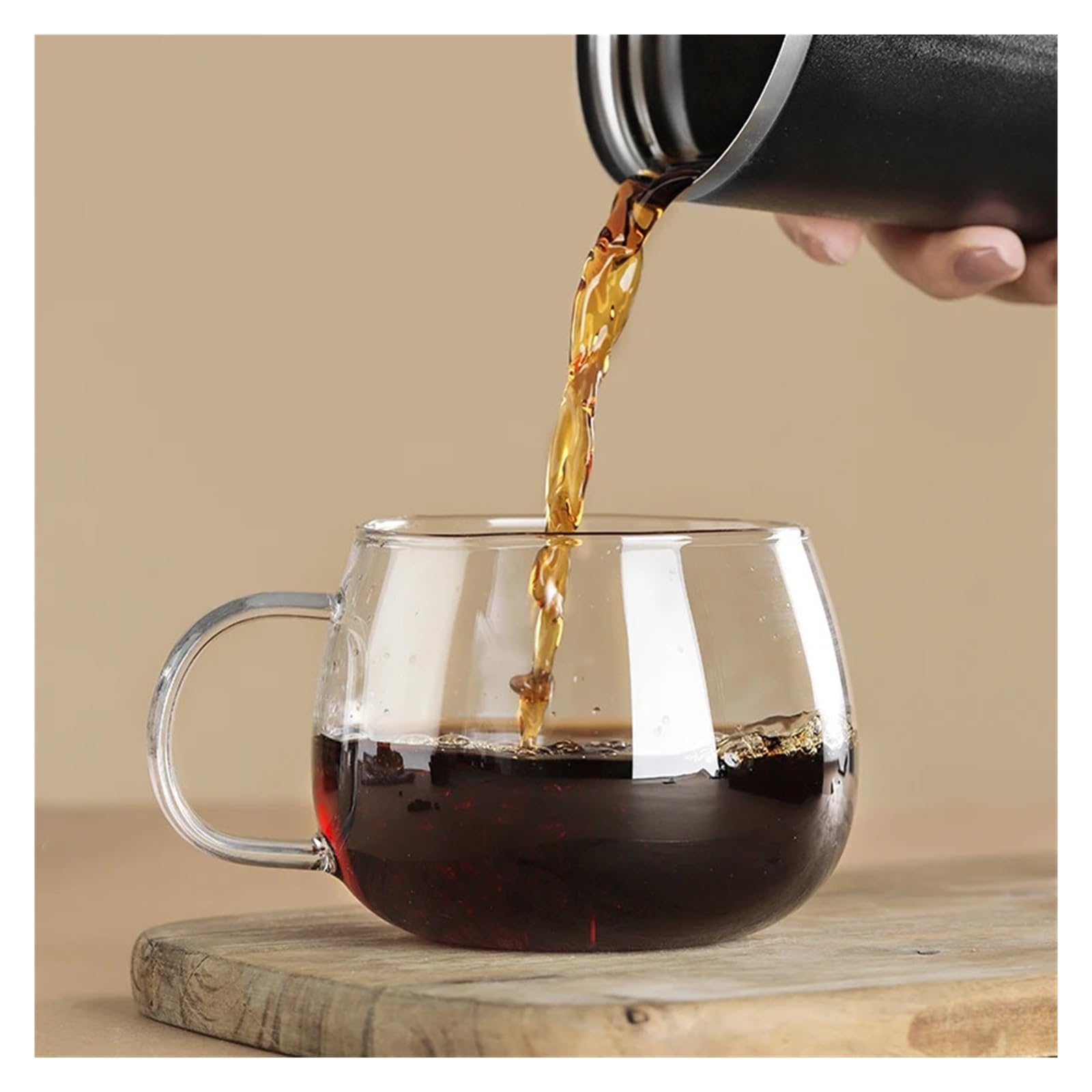 Genérico Filtro de café portátil acero inoxidable 304, soporte for té por goteo, taza reutilizable, juego tazas con gotero, utensilios(Black2)
