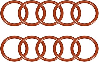 uxcell Silicone O-Ring, 32mm Outside Diameter, 25mm Inner Diameter, 3.5mm Width, VMQ Seal Rings Sealing Gasket Red, 10PCS