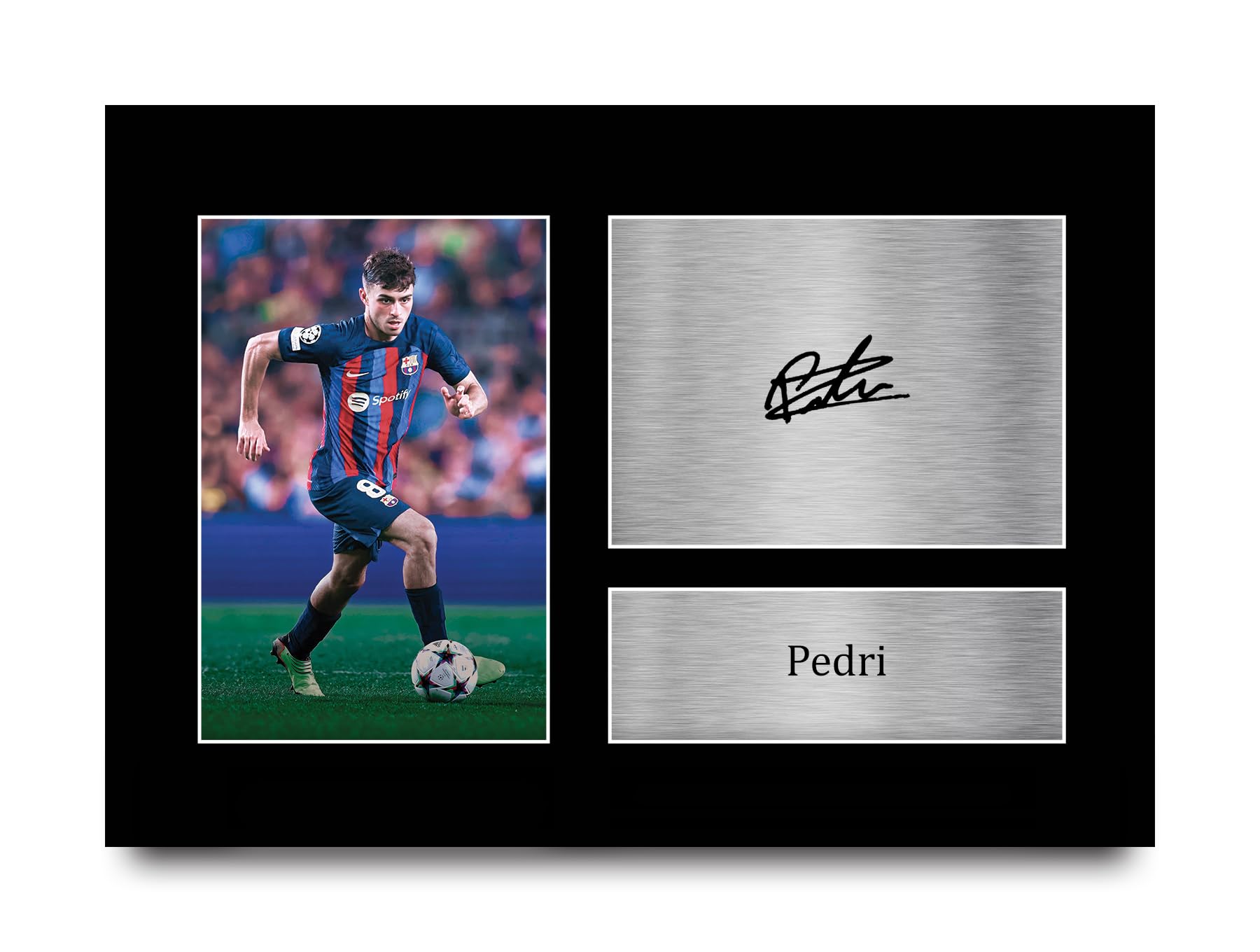 HWC Trading Pedri Barcelona Gifts Printed Signed Autograph Picture for Football Fans and Supporters - A4
