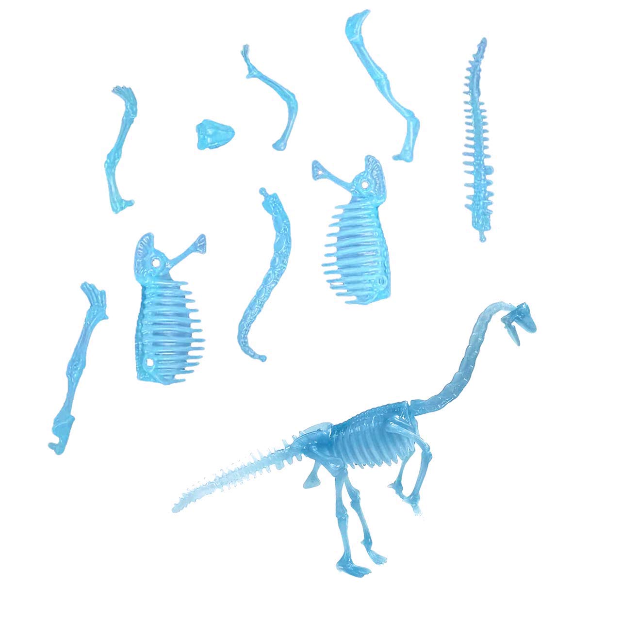 Vibgyor Vibes Glow in Dark Noctilucent Dinosaur Fossil Excavation Archaeological Science STEM Toys Kit (Brachiosaurus) 2