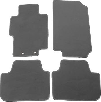FREEMOTOR802 Nylon Car Floor Mats Carpets Liner, Fits 2004-2008 Acura TSX, Factory Fitment Auto Interior Accessories Replacement Non-Slip, Grey 4PCS