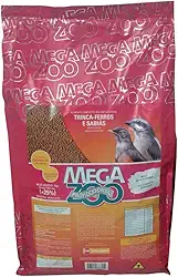 RAÇÃO MEGAZOO EXTRUSADA TRINCA-FERROS E SABIA (O20) 5KG