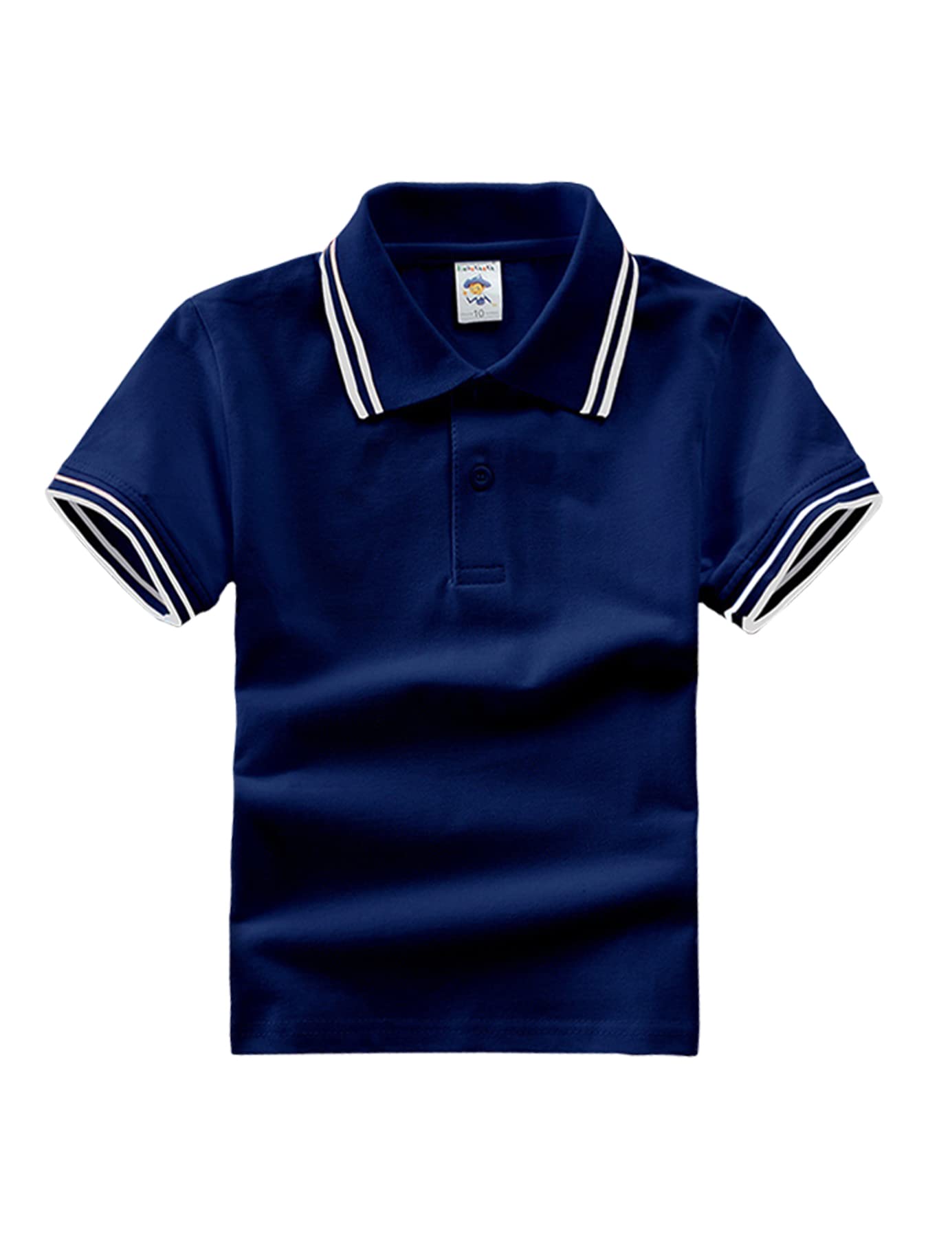 DEBAIJIA Polo Niño Manga Corta Niños Camisetas Top 1-12T Algodón Polo Deportiva Verano Transpirable Casual Moda