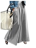 Women's Wide Leg Sweatpants High Elastic Waist Flowy Palazzo Pants Loose Baggy Pants Bottoms