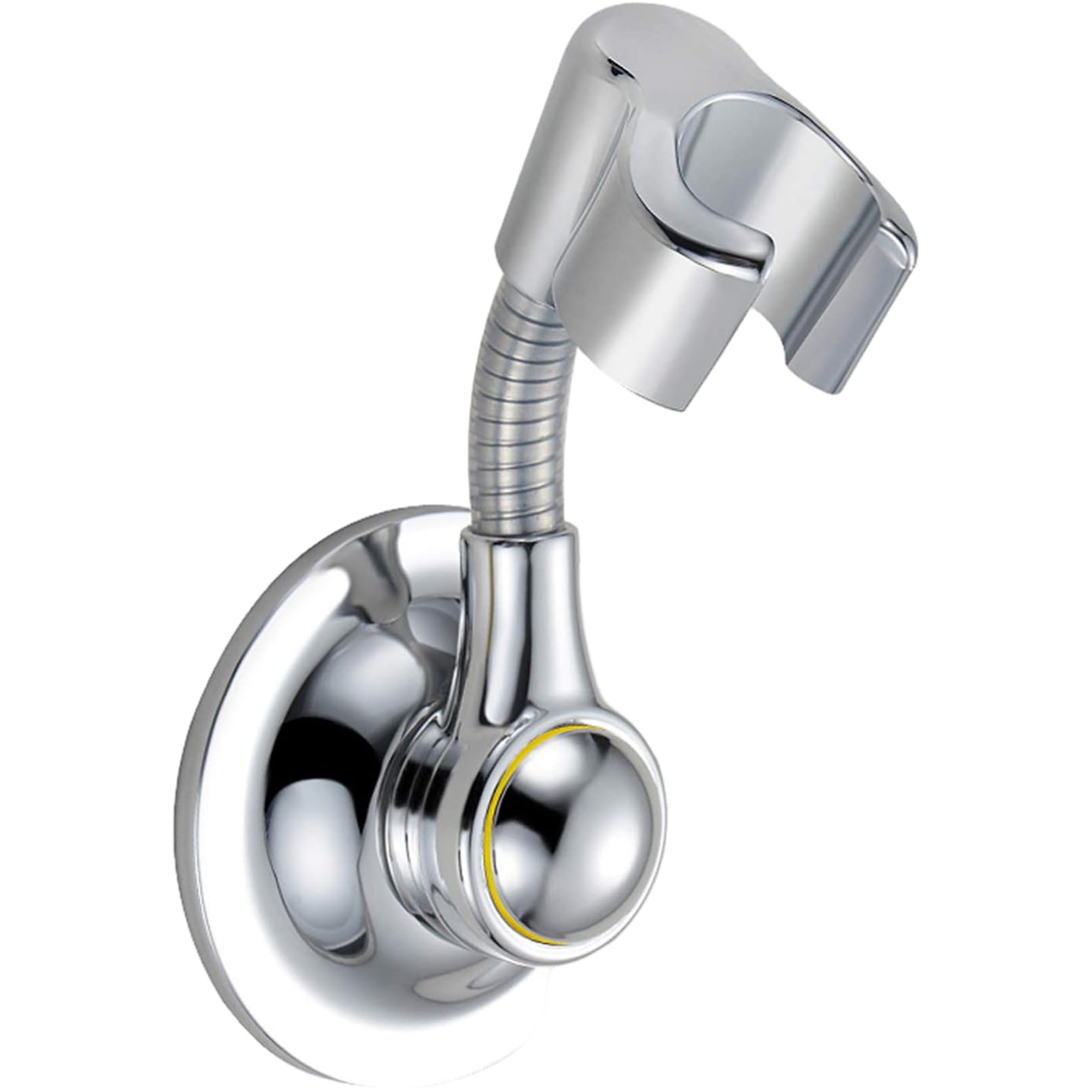 StaZamor Suction Cup Shower Head Holder with Adjustable Neck, Punch-Free Shower Wand Holder Bracket, Replacement Handheld Showerhead for Home, Hotel, RV