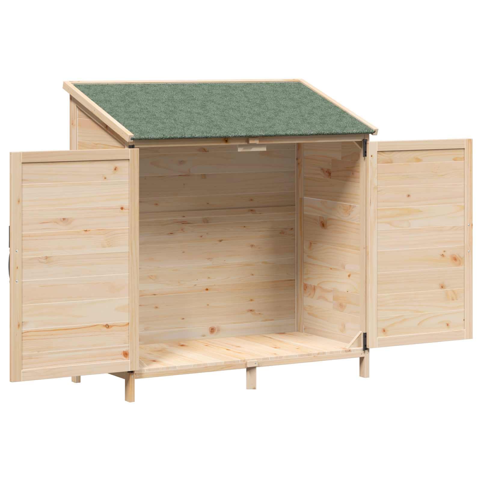 Szopa ogrodowa naturalna 106 x 56 x 113,5 cm, lite drewno świerkowe