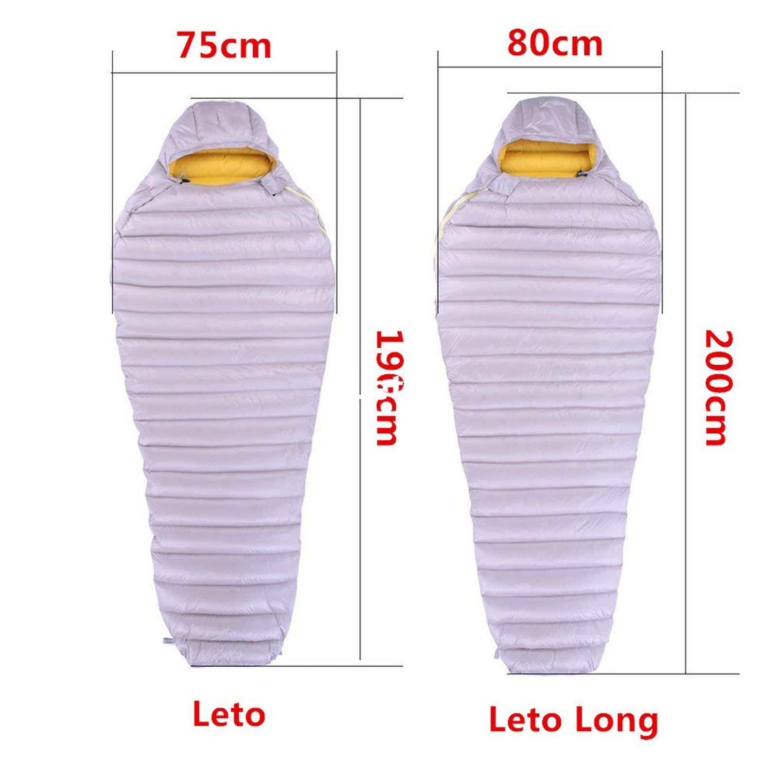 Sacs de Couchage Camp extérieur Duvet d'oie Blanche Sac de Couchage Type équipement de Couchage Duvet Hydrofuge