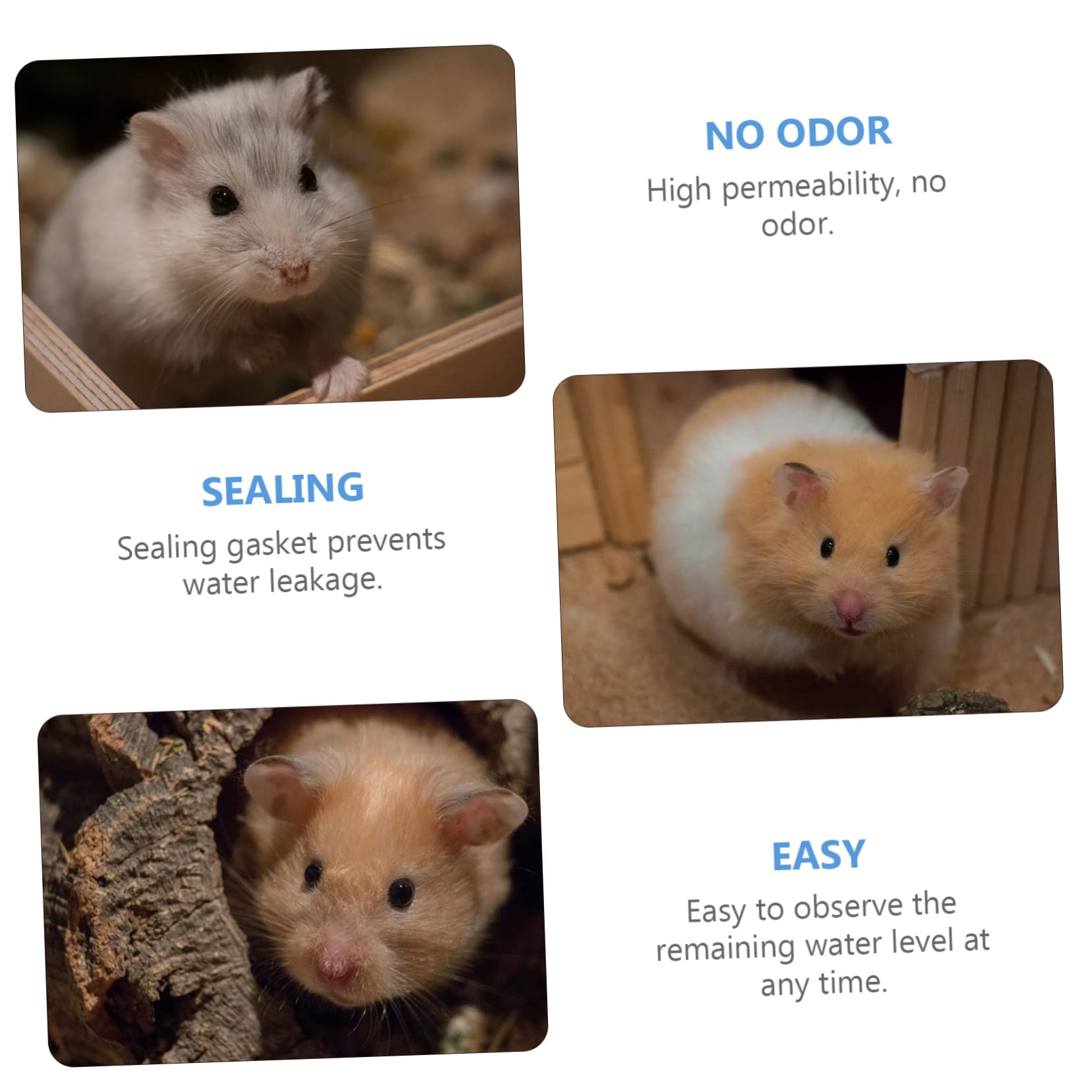 Kisangel 12stücke Kleintier-wasserflasche Hamster Meerschweinchen Chinchilla Auslaufsicherem Kugelkopf Transparentes Design Zur Wasserstandskontrolle Für Tägliche Nutzung
