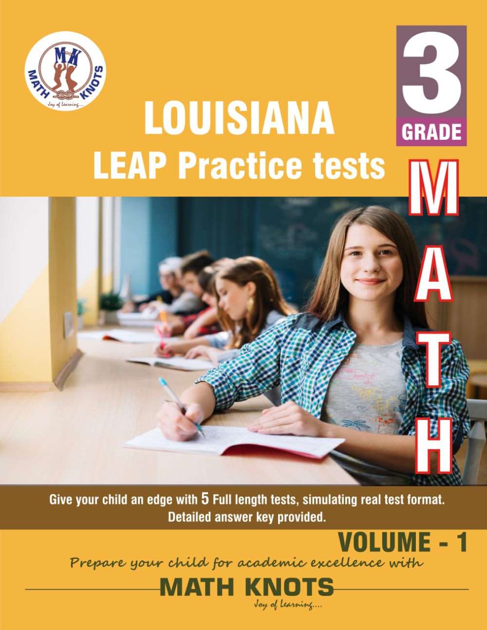 Louisiana State (LEAP) , 3rd Grade MATH Practice Tests ,Volume 1