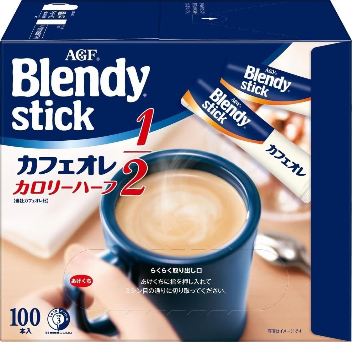 Amazon.co.jp: AGF ブレンディ スティック カフェオレ カロリーハーフ