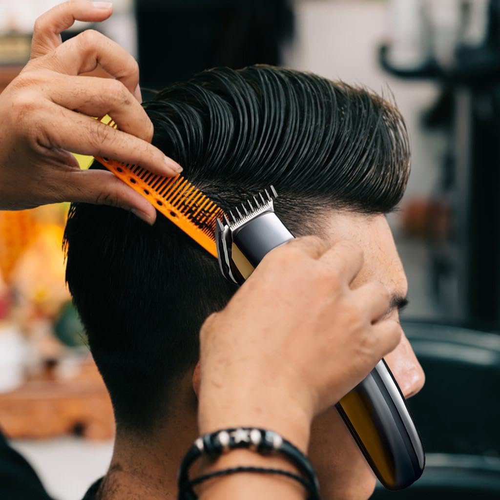 Professionele tondeuse met 10 opzetstukken voor gezicht, haar, neus, baard, oren, haartrimmer voor mannen, vrouwen, kinderen, baardtrimmer, precisietrimmer, langharige trimmer