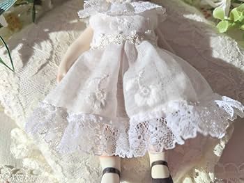 アンティーク　ミニョネット　ドール　オールビスク　白い布花付き アンティーク ミニョネット ドール オールビスク 白い布花付き