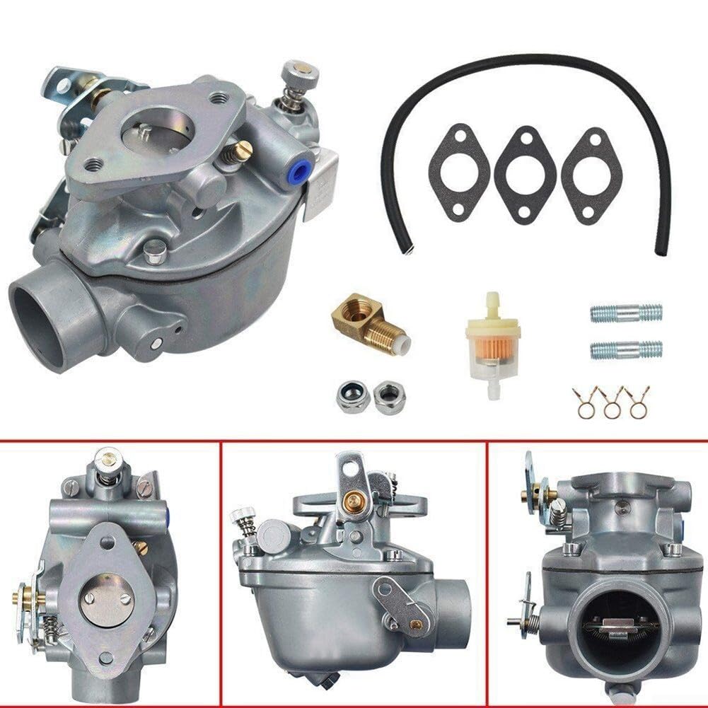 Vergaser 533969M91 für Traktor 8N9510C MF50 MF135 MF150 MF35 MH50 TSX882 TSX33, inkl. Ölfilter D-ichtungen Z-ubehör, Lochabstand 54mm, Ersatzteil für Landwirtschaft Baumaschinen
